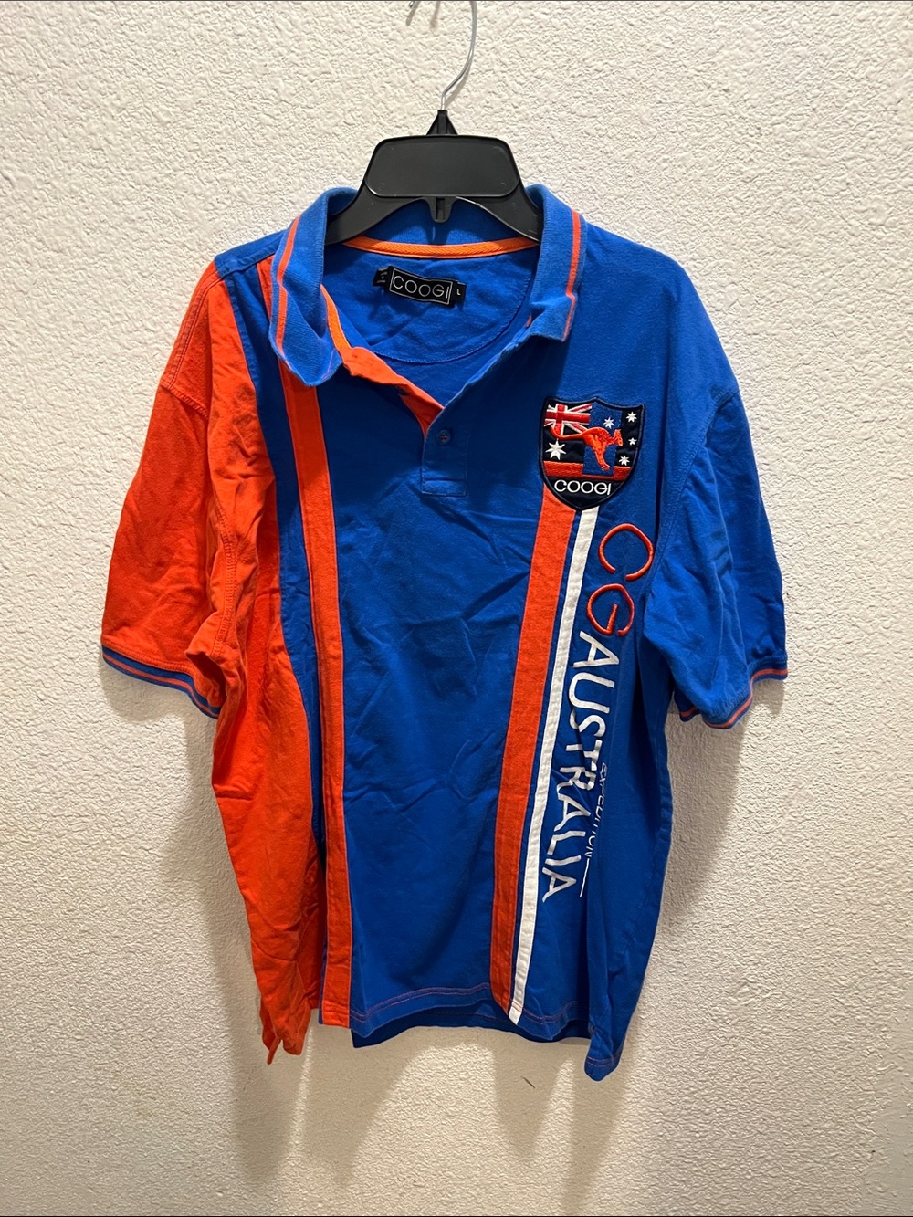 COOGI Blue and Orange Australia Polo Shirt
